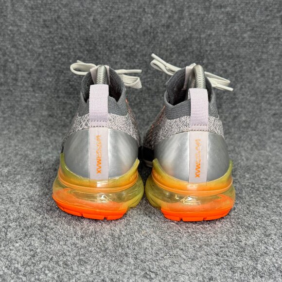 Nike Air VaporMax Flyknit‎ 3 Running Shoes Men\'s 8.5 Atmosphere Grey Orange Run main image 5